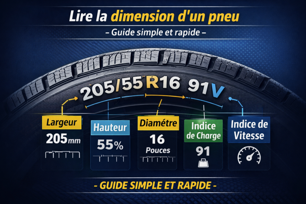 Apprendre à lire la dimension d’un pneu : guide simple et rapide