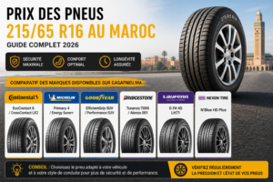 Prix des pneus Continental 215 65 R16 au Maroc : Guide Complète