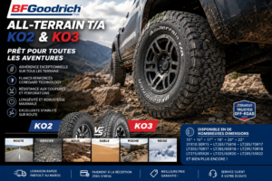 Pneu BFGoodrich All-Terrain T/A KO2 & KO3 – Performance Off-Road et Robustesse Extrême