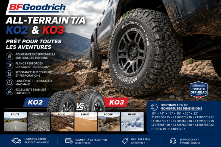 Pneu BFGoodrich All-Terrain T/A KO2 & KO3 – Performance Off-Road et Robustesse Extrême