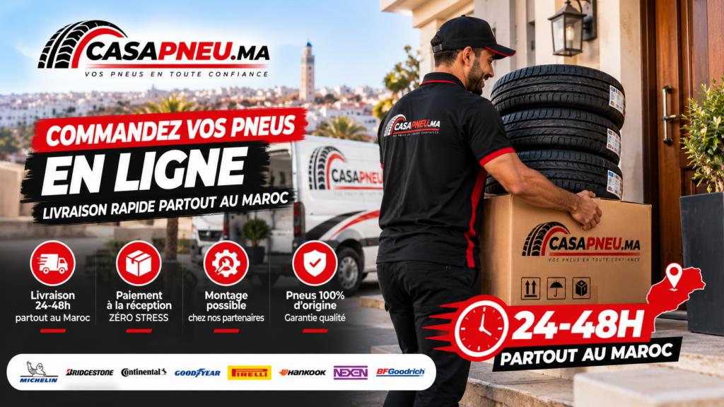 Commande pneus livraison rapide: reçus en 24-48h