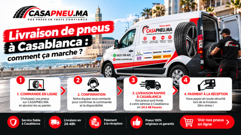 Livraison de pneus à Casablanca: comment ça marche