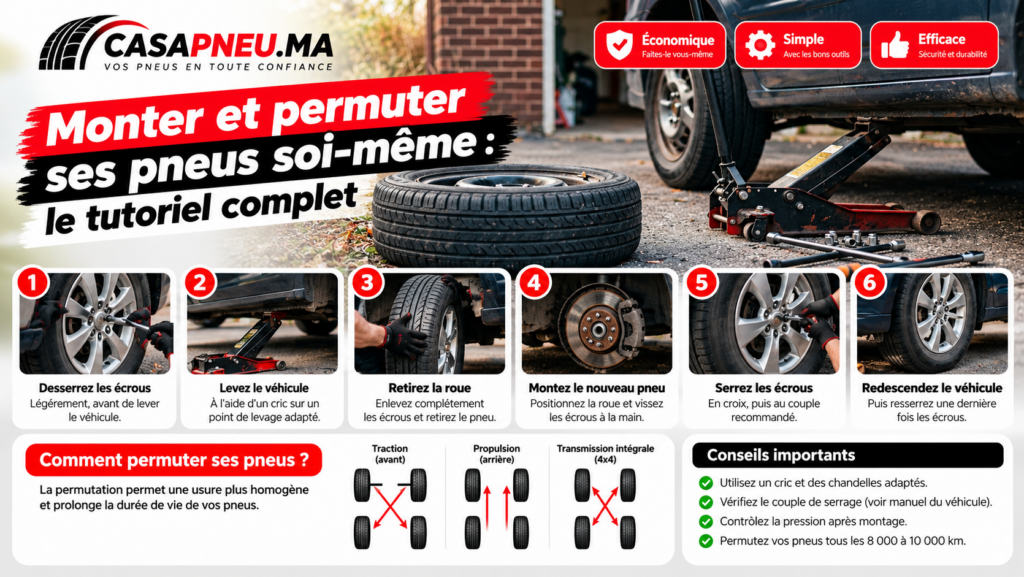 Monter et permuter ses pneus soi-même: le tutoriel