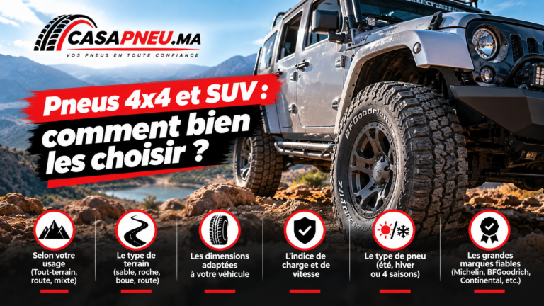 Pneus 4x4 et SUV: comment bien les choisir
