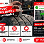 Rouler avec des pneus usés: risques et amendes au Maroc